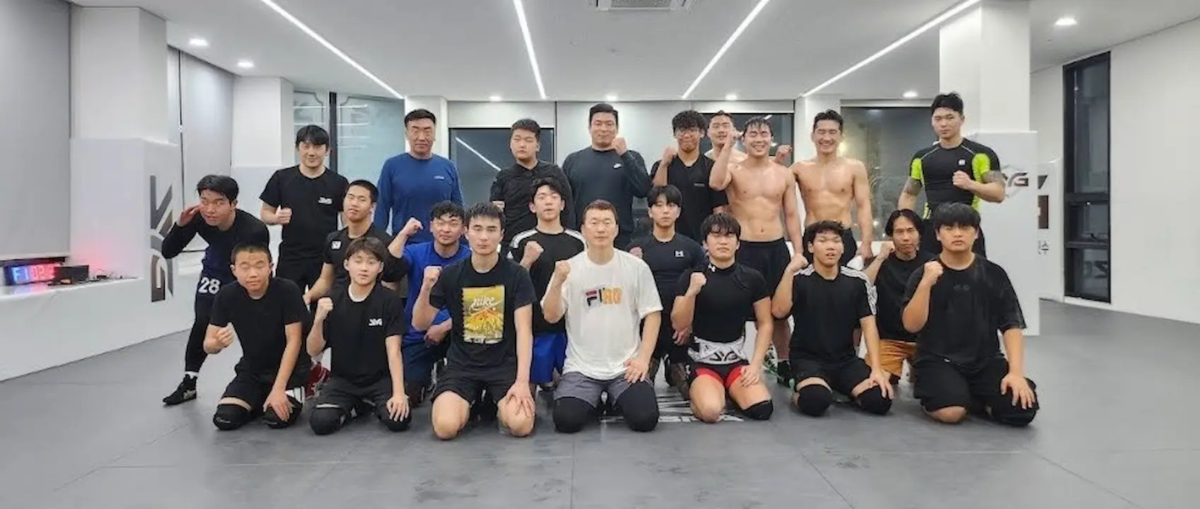 Wrestling competition team photo